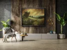 Detail 8 zu Landschaft mit Weitblick – Ölbild auf Leinwand mit dem Thema weite Landschaften.