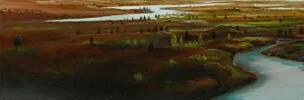 Detail 3 zu Langland – Ölbild auf Leinwand mit dem Thema weite Landschaften.