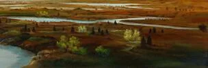 Detail 4 zu Langland – Ölbild auf Leinwand mit dem Thema weite Landschaften.