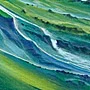 Detail 5 zu Laufzeit  – Ölbild auf Leinwand mit dem Thema terrestrische Verformung.
