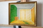Detail 3 zu Lebendige Tapete – Acryl auf Holztafel mit dem Thema Architektur.