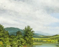 Detail 1 zu Leise Szenerie – Ölbild auf Leinwand mit dem Thema weite Landschaften.