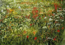 Detail 4 zu Leise Szenerie – Ölbild auf Leinwand mit dem Thema weite Landschaften.