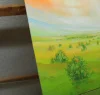 Detail 10 zu Lichteinblendungen – Acryl auf Holztafel mit dem Thema vorwiegend Wolken.