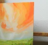 Detail 9 zu Lichteinblendungen – Acryl auf Holztafel mit dem Thema vorwiegend Wolken.