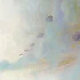 Detail 2 zu Lichtsog – Ölbild auf Leinwand mit dem Thema vorwiegend Lichtstrahlen.