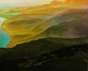 Detail 4 zu Lichtstrahlung – Ölbild auf Leinwand mit dem Thema weite Landschaften.