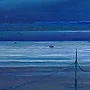 Detail 3 zu Mondquadrat – Ölbild auf Leinwand mit dem Thema Meer oder See.