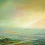 Detail 1 zu Neuland – Acryl auf Holztafel mit dem Thema weite Landschaften.