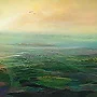 Detail 3 zu Neuland – Acryl auf Holztafel mit dem Thema weite Landschaften.