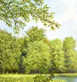 Detail 1 zu Parkside – Ölbild auf Leinwand mit dem Thema Parkanlagen und Gärten.