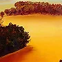 Detail 2 zu Poesie des Unterbewussten – Acryl auf Holztafel mit dem Thema weite Landschaften.