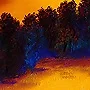 Detail 3 zu Poesie des Unterbewussten – Acryl auf Holztafel mit dem Thema weite Landschaften.