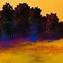 Detail 4 zu Poesie des Unterbewussten – Acryl auf Holztafel mit dem Thema weite Landschaften.