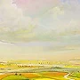 Detail 1 zu Puzzlewelt – Acryl auf Holztafel mit dem Thema weite Landschaften.