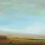 Detail 2 zu Roter Milan – Acryl auf Holztafel mit dem Thema weite Landschaften.