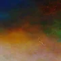 Detail 4 zu Roter Stier – Acryl auf Holztafel mit dem Thema vorwiegend Wolken.