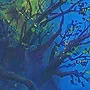 Detail 1 zu Schräglage – Acryl auf Leinwand mit dem Thema Höhlen und Schluchten.