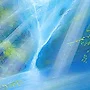 Detail 4 zu Schräglage – Acryl auf Leinwand mit dem Thema Höhlen und Schluchten.