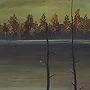 Detail 2 zu Seeblick – Acryl auf Holztafel mit dem Thema Meer oder See.