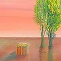 Detail 1 zu Seefenster – Acryl auf Leinwand mit dem Thema Meer oder See.