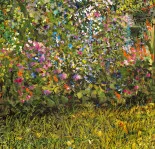Detail 2 zu Sommerblick – Ölbild auf Leinwand mit dem Thema Parkanlagen und Gärten.