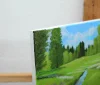 Detail 8 zu Sommertag – Ölbild auf Leinwand mit dem Thema weite Landschaften.