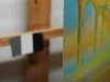 Detail 10 zu Sonnenfarben – Acryl auf Holztafel mit dem Thema zentrale Sonne.