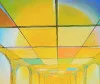 Detail 3 zu Sonnenfarben – Acryl auf Holztafel mit dem Thema zentrale Sonne.