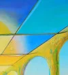 Detail 4 zu Sonnenfarben – Acryl auf Holztafel mit dem Thema zentrale Sonne.