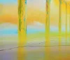 Detail 5 zu Sonnenfarben – Acryl auf Holztafel mit dem Thema zentrale Sonne.
