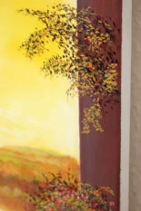 Detail 8 zu Sonnenfenster – Ölbild auf Leinwand mit dem Thema zentrale Sonne.