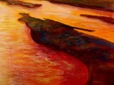 Detail 9 zu Sonnenwelten – Ölbild auf Leinwand mit dem Thema Meer oder See.