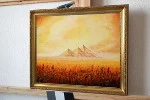 Detail 3 zu Spitzberge – Ölbild auf Leinwand mit dem Thema weite Landschaften.
