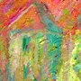 Detail 1 zu Stadtansicht – Ölbild auf Leinwand mit dem Thema .