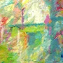 Detail 3 zu Stadtansicht – Ölbild auf Leinwand mit dem Thema .