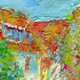 Detail 3 zu Stadtbrücke – Ölbild auf Leinwand mit dem Thema .