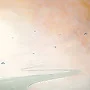 Detail 2 zu Startbahn – Acryl auf Holztafel mit dem Thema weite Landschaften.