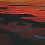Detail 2 zu Strandcafe – Acryl auf Holztafel mit dem Thema Meer oder See.