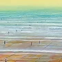 Detail 4 zu Tiefgänger – Ölbild auf Holztafel mit dem Thema Meer oder See.