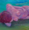 Detail 2 zu Tiefschlaf – Ölbild auf Leinwand mit dem Thema Mensch.