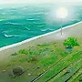 Detail 3 zu Transatlantik Avenue – Acryl auf Holztafel mit dem Thema weite Landschaften.