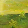 Detail 2 zu Überblick – Ölbild auf Holztafel mit dem Thema weite Landschaften.