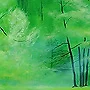 Detail 2 zu Unser Garten – Acryl auf Holztafel mit dem Thema Parkanlagen und Gärten.