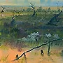 Detail 3 zu Verjährung – Ölbild auf Leinwand mit dem Thema weite Landschaften.