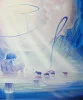 Detail 2 zu Wasserhirte – Ölbild auf Leinwand mit dem Thema Mensch.