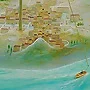 Detail 1 zu Wasserkarussell – Acryl auf Holztafel mit dem Thema Meer oder See.