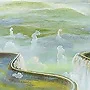Detail 1 zu Wasserwelt – Ölbild auf Leinwand mit dem Thema Wasserfälle.