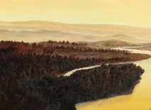 Detail 1 zu Weites Land – Ölbild auf Leinwand mit dem Thema weite Landschaften.