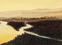 Detail 12 zu Weites Land – Ölbild auf Leinwand mit dem Thema weite Landschaften.